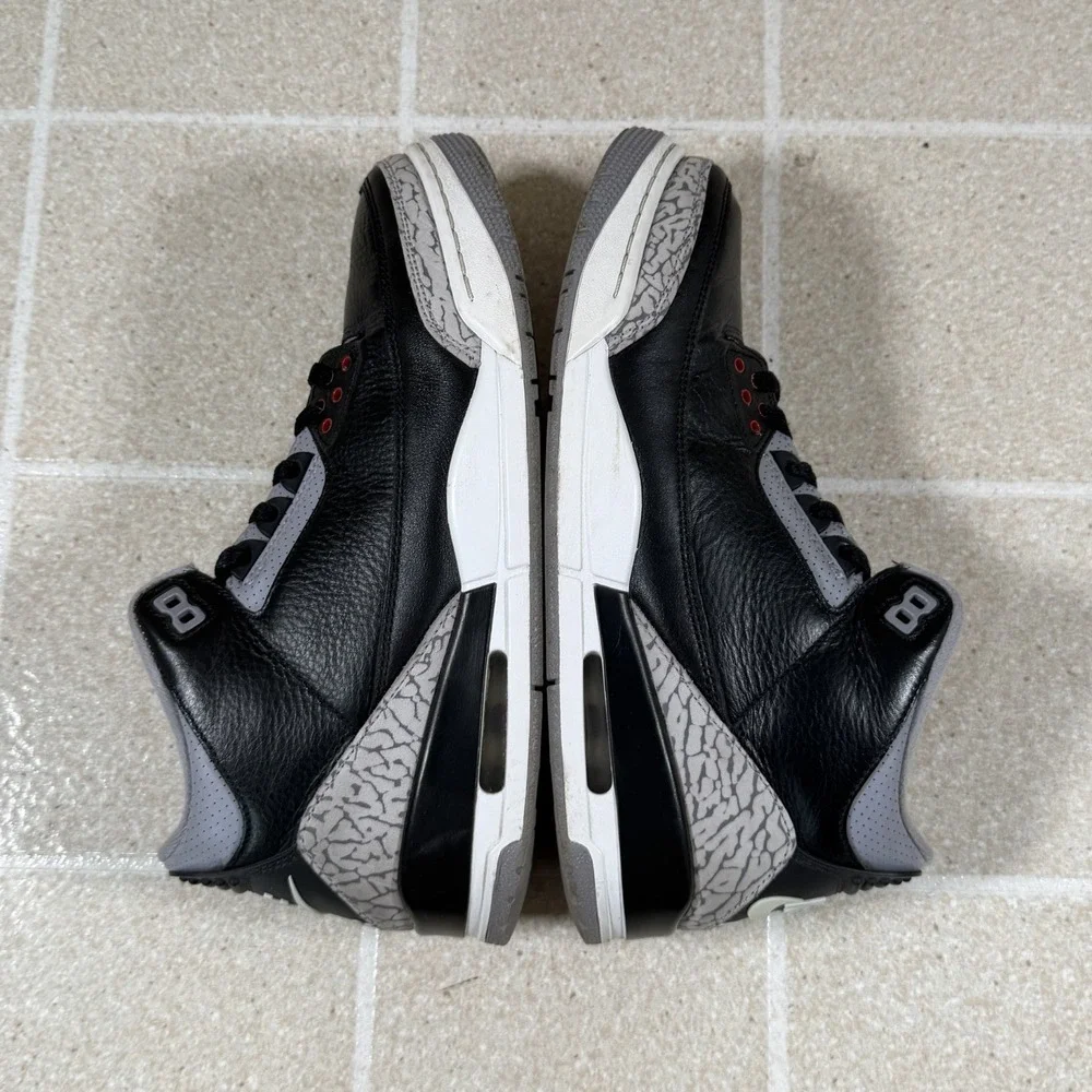 Size 9.5 - Air Jordan 3 Retro 2024 Black Cement Black DN3707-010